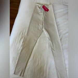 Commando Bone Croc Ivory Textured Leggings- Sz XS